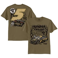 Men's Hendrick Motorsports Team Collection  Olive Kyle Larson Cars.com/Zac Brown Band Car T-Shirt