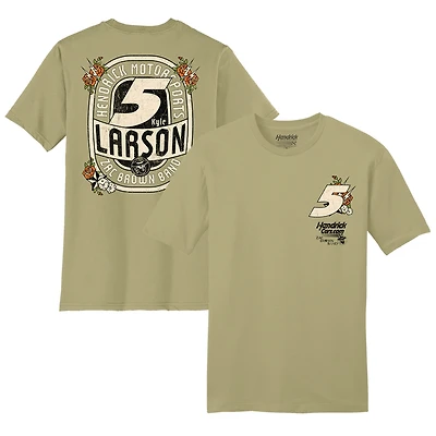 Men's Hendrick Motorsports Team Collection  Tan Kyle Larson Cars.com/Zac Brown Band T-Shirt