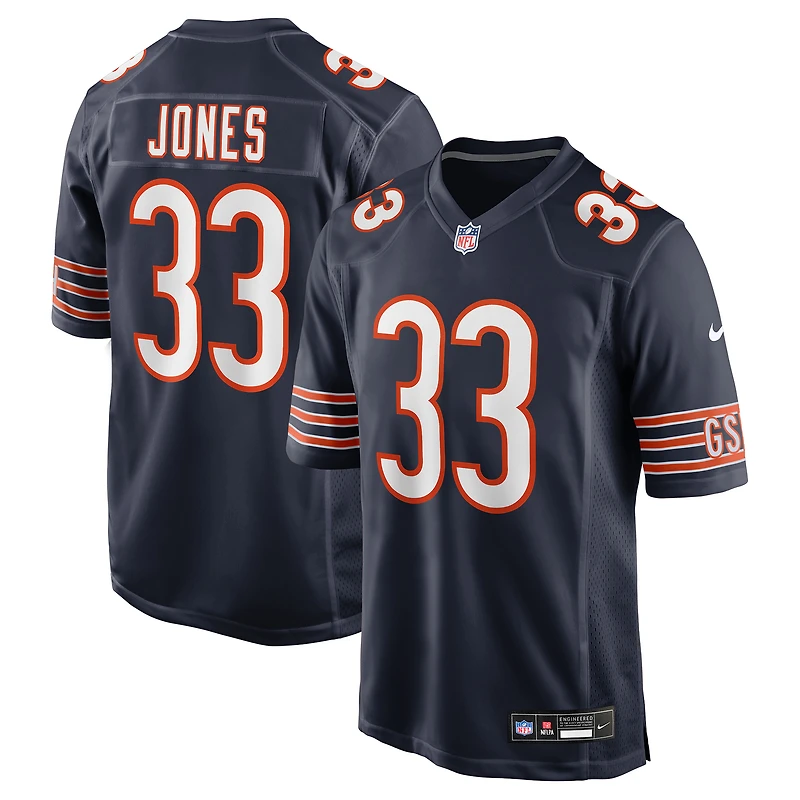 Men's Nike Jaylon Jones Navy Chicago Bears Team Game Jersey