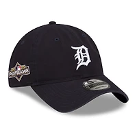 Men's New Era Navy Detroit Tigers 2025 MLB Postseason Side Patch 9TWENTY Adjustable Hat