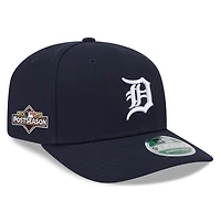 Men's New Era Navy Detroit Tigers 2025 MLB Postseason Side Patch 9SEVENTY Adjustable Hat
