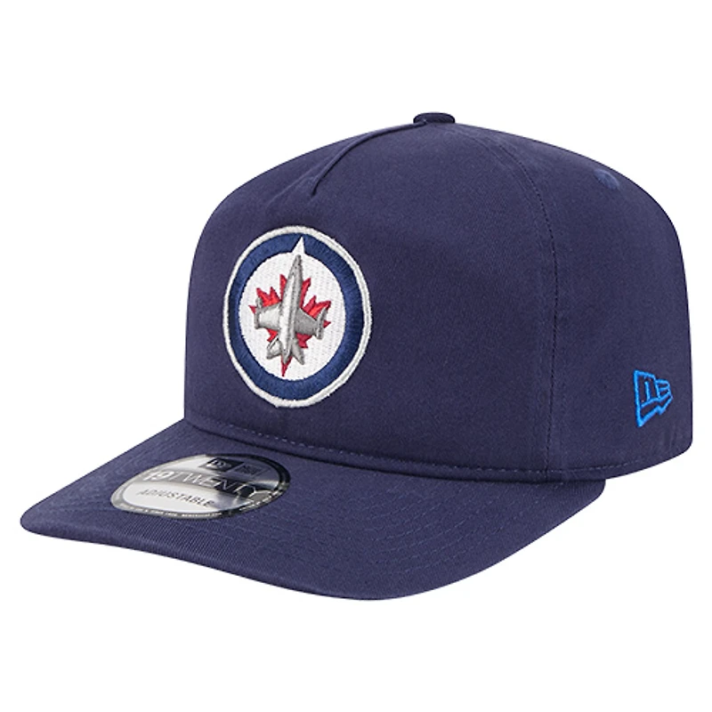 Men's New Era Navy Winnipeg Jets 19TWENTY Adjustable Hat