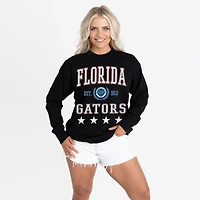 Women's Gameday Couture Black Florida Gators Oversized Everyday Star Long Sleeve T-Shirt