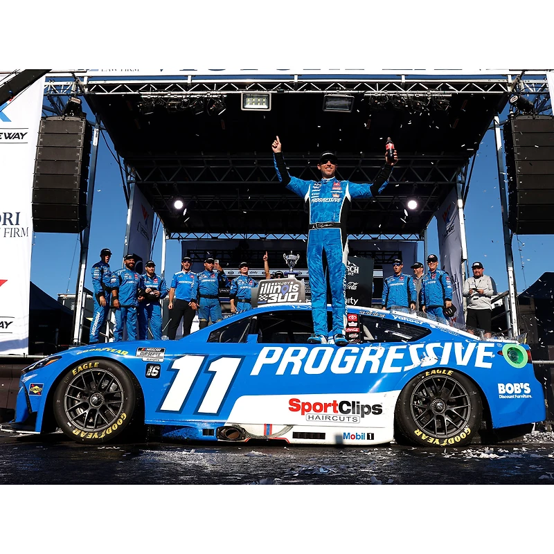 Action Racing Denny Hamlin 2025 Enjoy Illinois 300 Race Winner 1:24 Regular Paint Die-Cast Car