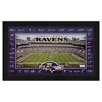 Highland Mint Baltimore Ravens 12" x 20" 2025 Signature Gridiron Panoramic Framed Photo