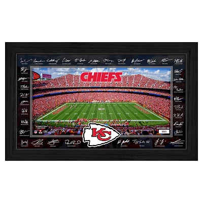 Highland Mint Kansas City Chiefs 12" x 20" 2025 Signature Gridiron Panoramic Framed Photo
