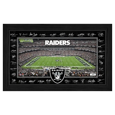 Highland Mint Las Vegas Raiders 12" x 20" 2025 Signature Gridiron Panoramic Framed Photo