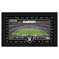 Highland Mint Las Vegas Raiders 12" x 20" 2025 Signature Gridiron Panoramic Framed Photo