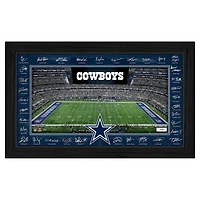 Highland Mint Dallas Cowboys 12" x 20" 2025 Signature Gridiron Panoramic Framed Photo