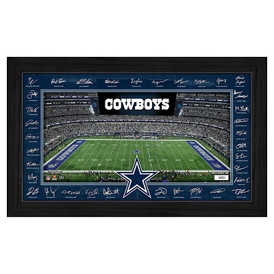 Highland Mint Dallas Cowboys 12" x 20" 2025 Signature Gridiron Panoramic Framed Photo