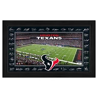 Highland Mint Houston Texans 12" x 20" 2025 Signature Gridiron Panoramic Framed Photo