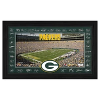 Highland Mint Green Bay Packers 12" x 20" 2025 Signature Gridiron Panoramic Framed Photo