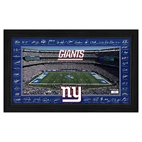 Highland Mint New York Giants 12" x 20" 2025 Signature Gridiron Panoramic Framed Photo