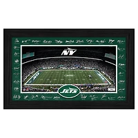 Highland Mint New York Jets 12" x 20" 2025 Signature Gridiron Panoramic Framed Photo