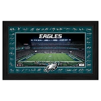 Highland Mint Philadelphia Eagles 12" x 20" 2025 Signature Gridiron Panoramic Framed Photo