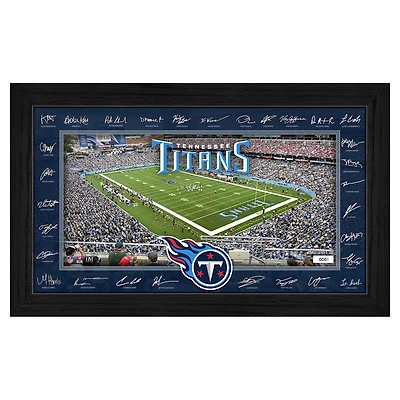 Highland Mint Tennessee Titans 12" x 20" 2025 Signature Gridiron Panoramic Framed Photo