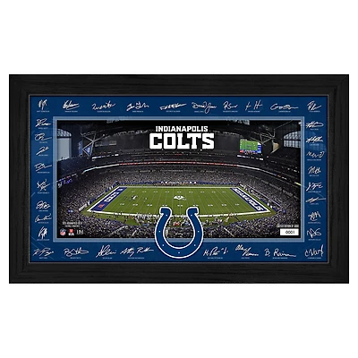 Highland Mint Indianapolis Colts 12" x 20" 2025 Signature Gridiron Panoramic Framed Photo