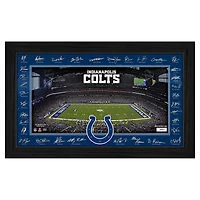Highland Mint Indianapolis Colts 12" x 20" 2025 Signature Gridiron Panoramic Framed Photo