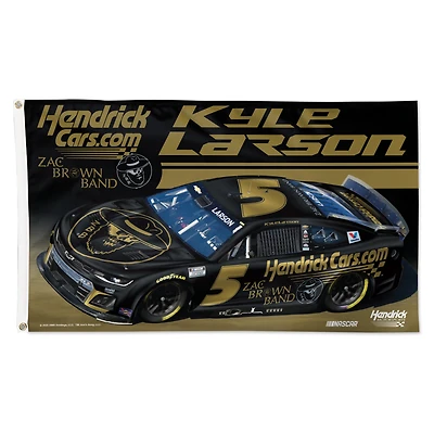 Kyle Larson WinCraft HendrickCars.com / Zac Brown Band 3' x 5' 1-Sided Deluxe Flag