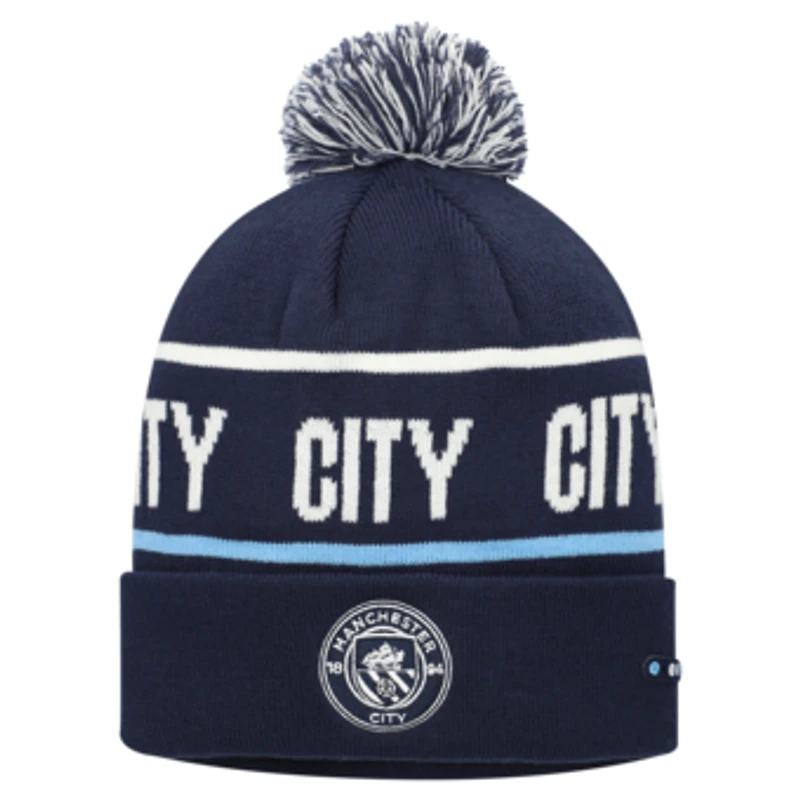 Unisex Navy Manchester City Beyond The Noise Knit Hat With Pom