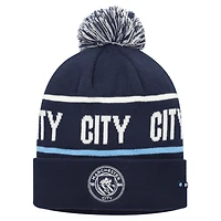 Unisex Navy Manchester City Beyond The Noise Knit Hat With Pom