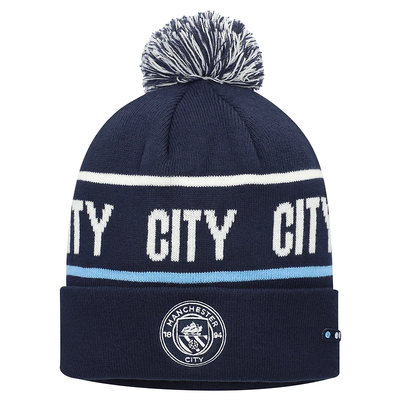 Unisex Navy Manchester City Beyond The Noise Knit Hat With Pom