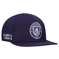 Unisex Purple Manchester City Locale Snapback Hat