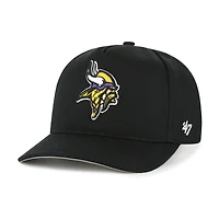 Men's '47  Black Minnesota Vikings Hitch Adjustable Hat