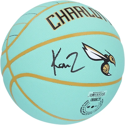 Kon Knueppel Charlotte Hornets Autographed Wilson 2024-25 City Edition Collector Basketball