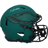 DeVonta Smith Philadelphia Eagles Autographed Riddell Rave Speed Authentic Helmet