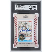 Jim Rice Boston Red Sox Autographed 2012 Topps Archives '83 Design Mini Framed #30 #24/25 SGC Authenticated 9/10 Card