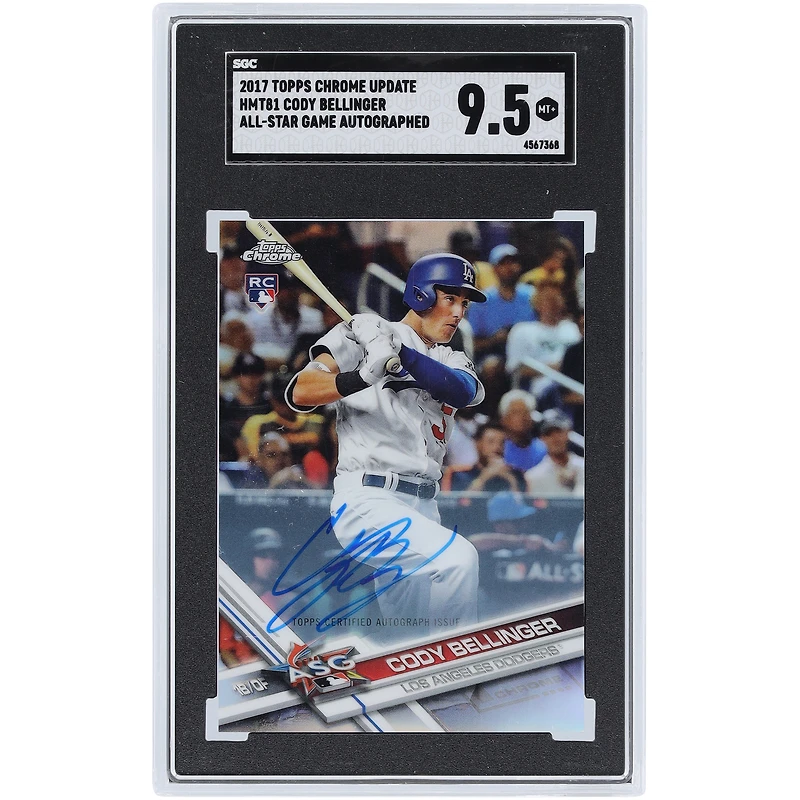 Cody Bellinger Los Angeles Dodgers Autographed 2017 Topps Chrome Update All-Star Game #HMT81 SGC Authenticated MT 9.5 Rookie Card