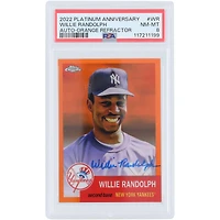 Willie Randolph New York Yankees Autographed 2022 Topps Platinum Anniversary Orange Refractor #CPA-WR #13/25 PSA Authenticated NM-MT 8 Card