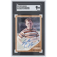 Shane Obedzinski The Sandlot Autographed 2018 Topps Archives Tommy Timmons #SLA-TOM SGC Authenticated MT 9 Card