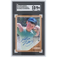 Victor DiMattia The Sandlot Autographed 2018 Topps Archives Timmy Timmons #SLA-TIM SGC Authenticated 9/10 Card