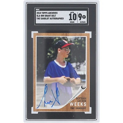 Grant Gelt The Sandlot Autographed 2018 Topps Archives Bertram Grover Weeks #SLA-BW SGC Authenticated 9/10 Card