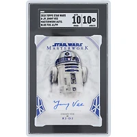 Jimmy Vee Star Wars Autographed 2018 Topps Masterwork Blue Foil #A-JV #61/99 SGC Authenticated 10/10 Card