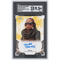 Nick Nolte Star Wars Autographed 2020 Topps Mandalorian Gold #A-NN #8/10 SGC Authenticated 9.5/10 Card