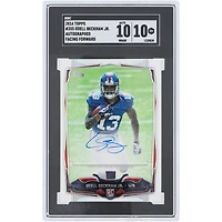 Odell Beckham Jr. New York Giants Autographed 2014 Topps Facing Forward #355 SGC Authenticated 10/10 Rookie Card