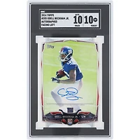 Odell Beckham Jr. New York Giants Autographed 2014 Topps Facing Left #355 SGC Authenticated 10/10 Rookie Card