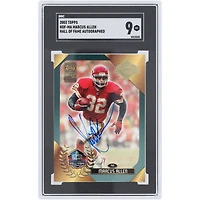 Marcus Allen Kansas City Chiefs Autographed 2003 Topps Hall Of Fame #HOF-MA SGC Authenticated 9 Card