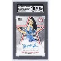 Kristi Yamaguchi US Figure Skating Autographed 2018 Topps U.S. Olympic U.S. Flag Olympic Champion #OC-KY #17/25 SGC Authenticated 9.5/10 Card