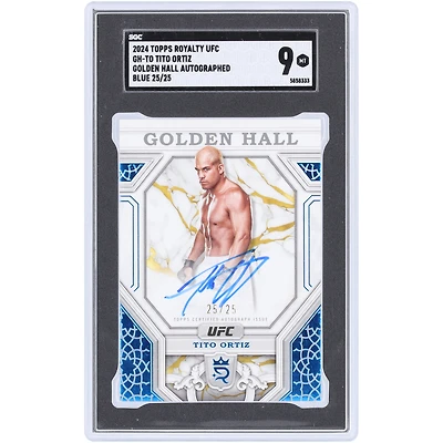 Tito Ortiz UFC Autographed 2024 Topps Royalty Golden Hall Blue #GH-TO #25/25 SGC Authenticated MT 9 Card