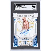 Tito Ortiz UFC Autographed 2024 Topps Royalty Golden Hall Blue #GH-TO #25/25 SGC Authenticated MT 9 Card