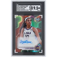 Angel Reese LSU Tigers Autographed 2023-24 Bowman U Best Best Of '23 Orange Geometric #B23-AR #23/25 SGC Authenticated 9.5/10 Card