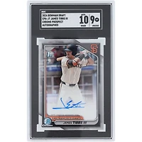 James Tibbs III San Francisco Giants Autographed 2024 Bowman Draft Chrome Prospects 1st Bowman #CPA-JT SGC Authenticated 9/10 Card