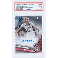 Cameron Brink Stanford Cardinal Autographed 2023 Bowman U Chrome #BCPA-CBR PSA Authenticated 9 Card
