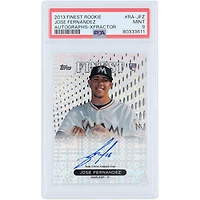 Jose Fernandez Miami Marlins Autographed 2013 Finest Xfractor #RA-JFZ #3/149 PSA Authenticated Mint 9 Rookie Card