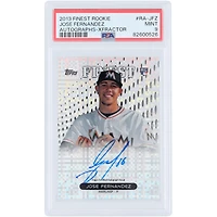 Jose Fernandez Miami Marlins Autographed 2013 Finest Xfractor #RA-JFZ #104/149 PSA Authenticated Mint 9 Rookie Card