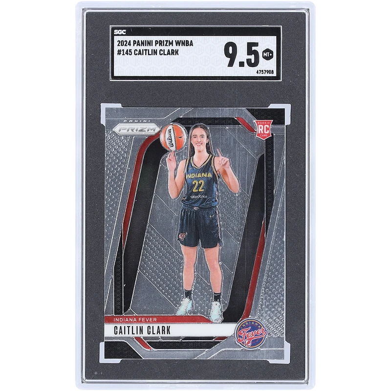 Caitlin Clark Indiana Fever 2024 Panini Prizm #145 SGC Authenticated 9.5 Rookie Card